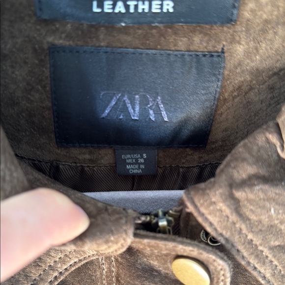 Zara suede bomber Jacket - Picture 3 of 6